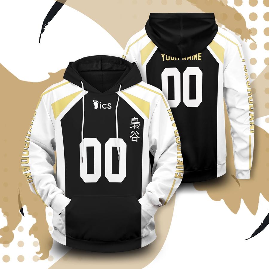 personalized fukurodani libero unisex pullover hoodie - Haikyuu Merch Store