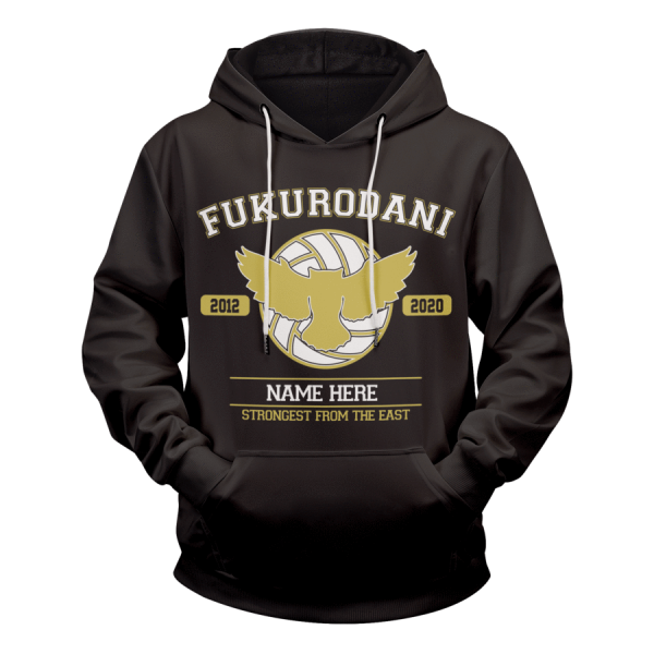 personalized fukurodani strongest from the east unisex pullover hoodie 678818 900x 1 - Haikyuu Merch Store