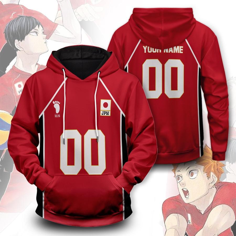 personalized haikyuu national team unisex pullover hoodie - Haikyuu Merch Store